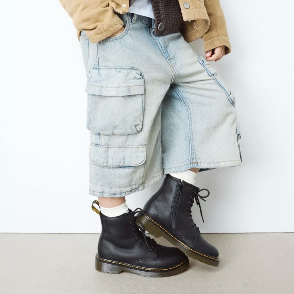 Dr. Martens Black Kids Boots
